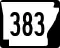 Highway 383 marker