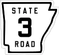 State Road 3 marker