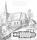Sketch from Adolf Bötticher's Die Bau- und Kunstdenkmäler der Provinz Ostpreußen: Das Samland, 1891