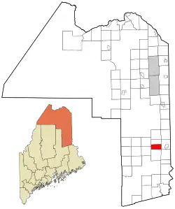 Location of New Limerick, Maine