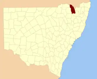 Location in New South Wales