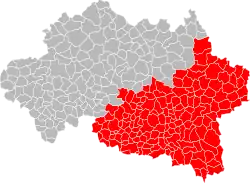 Location within the department Allier