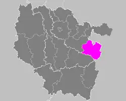 Location within the former region Lorraine
