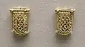 Pair of identical of gold knife chapes (BM)
