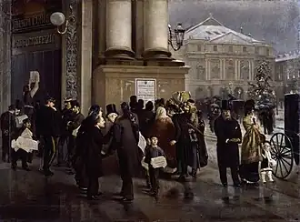 53. Emilio Magistretti, Il 9 gennaio 1878 a Milano. Annuncio della morte di Vittorio Emanuele II, 1879