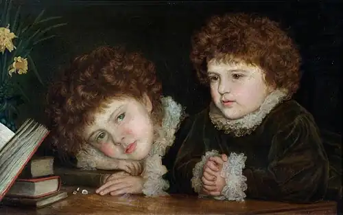 Mabel and Ruth Orrinsmith by Arthur Hughes