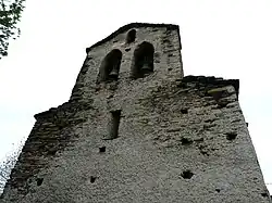 Its bell tower-wall.