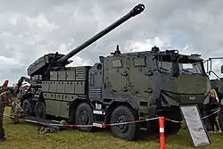 CAESAR II self-propelled howitzer (currently replacing 152 mm SpGH DANA)