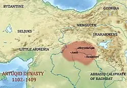 Location of Artuqids