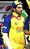 Arya viewing CCL match, India