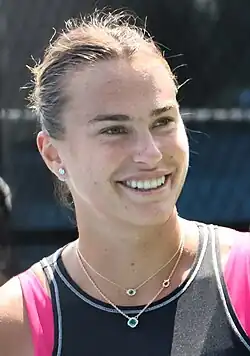 Aryna Sabalenka, 2025 women's singles champion.