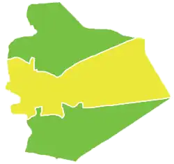 Map of Sweida District within Sweida Governorate
