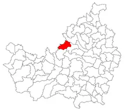 Location in Cluj County