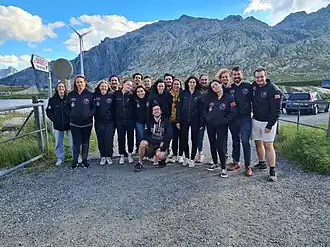 Asclepios II Mission Control Center members at the Sasso San Gottardo site.