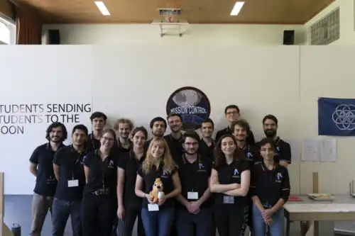 Members of the Asclepios I Mission Control Center.