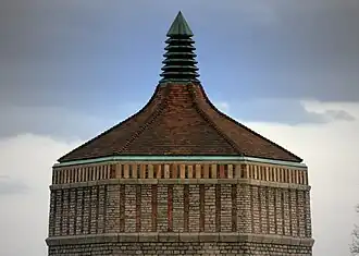 Top of the Asheville High School rotunda, designed by Douglas Ellington in 1929.