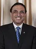 Asif Ali Zardari President of Pakistan[8]