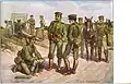 Greek artillerymen with the new khaki uniforms introduced in 1908