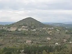 View of the village at the foot of Puech