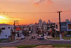 Assis skyline at Rui Barbosa Avenue