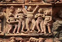 Terracotta relief in Swarup Narayan temple