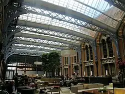 Atrium of St. Pancras London, Autograph Collection Hotel, formerly the taxi entry driveway to St. Pancras station