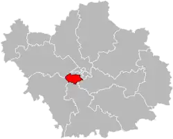 Situation of the canton of Saint-André-les-Vergers in the department of Aube