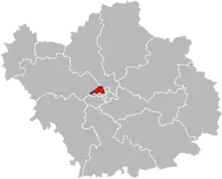 Situation of the canton of Troyes-3 in the department of Aube