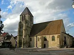 The church in Aubergenville