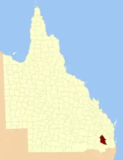 Location within Queensland