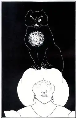 Illustration for "The Black Cat" by Aubrey Beardsley (1894–1895)