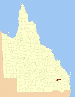 Location within Queensland