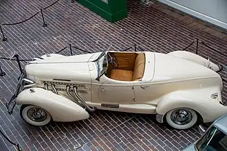 1935 Auburn Speedster 851SC overhead view