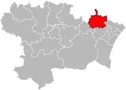 Situation of the canton of Le Sud-Minervois in the department of Aude