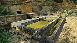 The fountain and washhouse in Audeux