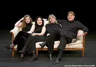 Audubon Quartet backstage in 2006 in Reston, VA