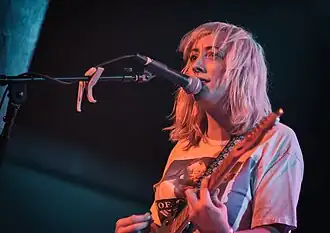 Augusta Koch, frontwoman of Cayetana, in 2017.