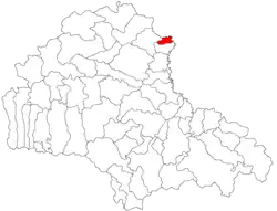 Location in Brașov County