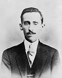 Portrait of Augusto dos Anjos published with his 1912 book, Eu