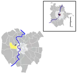 Position of the quartiere within the city of Rome