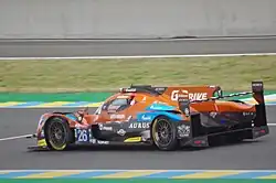 Rear view of the Aurus 01, driven in the 2019 24 Hours of Le Mans.