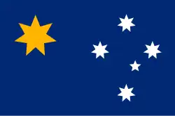 Ausflag's 2000 professional designers' competition was won by Franck Gentil with a design that replaces the Union Flag with a gold Commonwealth Star