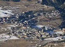 Aussois seen from La Norma ski resort in February 2011.