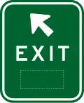 (GE2-4) Exit (with supplementary number)