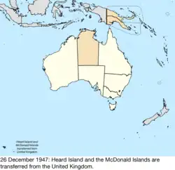 Map of Australia; for details, refer to adjacent text