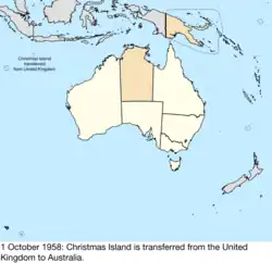 Map of Australia; for details, refer to adjacent text