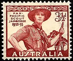 Image 6Australian Scouting stamp (from Scouting in popular culture)