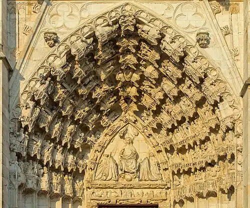 Tympanum of the central portal of the west front
