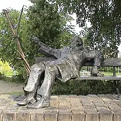 Statue of Lőrinc Szabó, Miskolc
