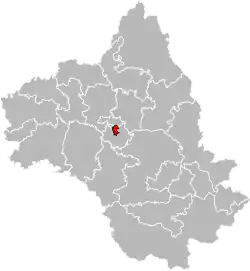 Situation of the canton of Rodez-2 in the department of Aveyron